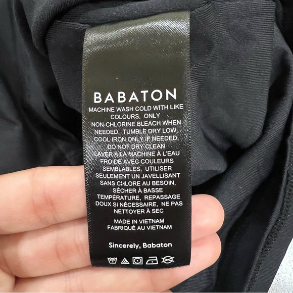 Aritzia Babaton Contour Squareneck Longsleeve Mini Dress Size Small - Picture 6 of 9